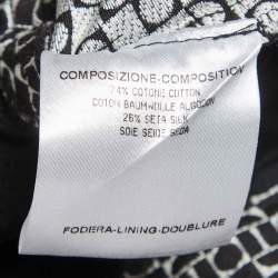 Pre Owned Gucci Black Jacquard Slim Fit Trousers M