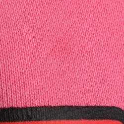 Pre Owned Gucci Pink Knit Printed Sweatshirt M