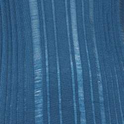 Pre Owned Gucci Blue Rib Knit Tank Top M