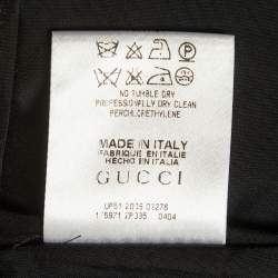 Pre Owned Gucci Black Twill Contrast Trim Micro Mini Shorts S