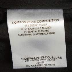 Pre Owned Gucci Black Twill Contrast Trim Micro Mini Shorts S