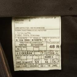 Pre Owned Gucci Brown Pin Striped Wool Regular Fit Trousers L