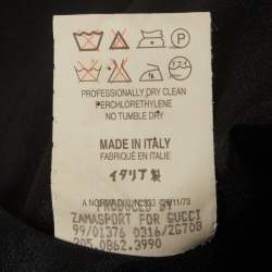 Pre Owned Gucci Black Crepe Pencil Skirt S