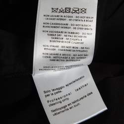 مملوكة مسبقًا شورت غوتشي صوف كسرات تقليم جلد أسود مقاس صغير