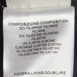 Pre Owned Gucci Navy Blue Stretch Knit Belted Mini Dress M