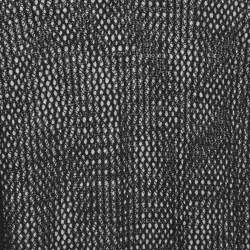 Pre Owned Gucci Black Mohair Knit Sheer Mock Neck Sweater S