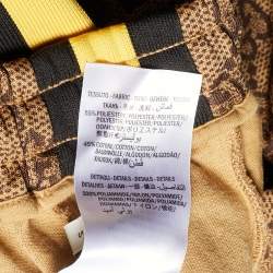 Pre Owned Gucci Brown GG Jersey Drawstring Joggers S