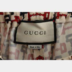 Pre Owned Gucci Pattern Printed Trousers