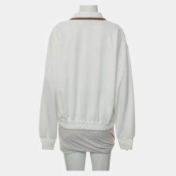 Pre Owned Gucci GG Technical Jersey Cardigan