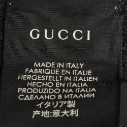 مملوكة مسبقًا Gucci Grey Checkered Wool Poncho