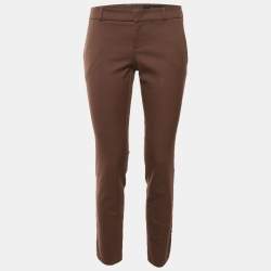 مملوكة مسبقًا Gucci Brown Cotton Tapered Leg Pants S