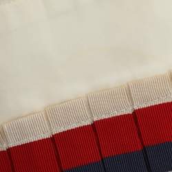 Pre Owned قميص غووتشي قطن مائل للأبيض بكشكشة مقاس صغير