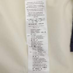 Pre Owned قميص غووتشي قطن مائل للأبيض بكشكشة مقاس صغير