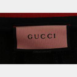 Pre Owned Gucci 2016 'Life Is Gucci' Embellished Bomber Jacket M