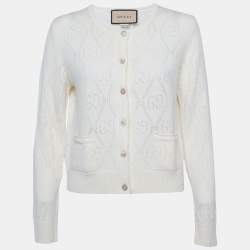 مملوكة مسبقًا كارديغان غوتشي حياكة بيج GG كبير