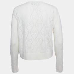 مملوكة مسبقًا كارديغان غوتشي حياكة بيج GG كبير