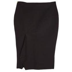 Pre Owned Gucci Ruffled Pencil Skirt XS