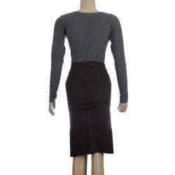 Pre Owned Gucci Ruffled Pencil Skirt XS