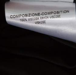 مملوكة مسبقًا توب غوتشي جيرسيه ديرابيه أسود بإبزيم مزين بلا أكمام S