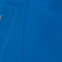 Pre Owned Gucci Blue Cotton Blend Striped Side Seam Detail Sweatpants S