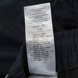 Pre Owned بنطلون رياضي غوتشي مخطط مغاير مزيج صوف كحلي XXL