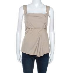 Gucci Beige Cotton Sleeveless Top M