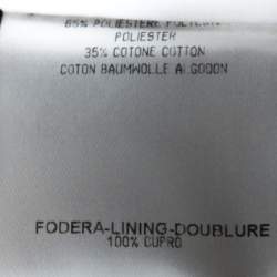 Pre Owned Gucci Black Jacquard Cotton Blend Belted Trench Coat M