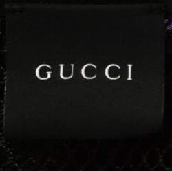 مملوكة مسبقًا Gucci Purple Floral Printed Silk and Mesh Kaftan Top (One Size) 