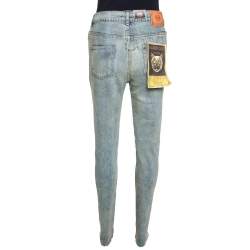 Pre Owned Gucci Dirty Indigo Denim Slim Fit Jeans M