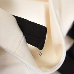 Pre Owned فستان غوتشي واسع مزخرف بكريستال حرير كريمي مقاس صغير (سمول)