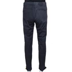 Pre Owned بنطلون غوتشي مفصل قطن أسود مقاس صغير (سمول)