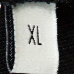 مملوكة مسبقًا فستان غوتشي مكشكش حافة ويب سيلفي جيرسيه سترتش أسود XL