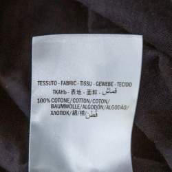 مملوكة مسبقًا تي شيرت غوتشي رقبة مستديرة مزين "غوتشي" و مطبوع نجوم ذهبي و أسود مقاس صغير (سمول)