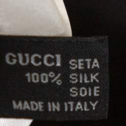 Pre Owned Gucci Cream Sheer Silk Equestrian Print Kaftan Dress ( One Size )