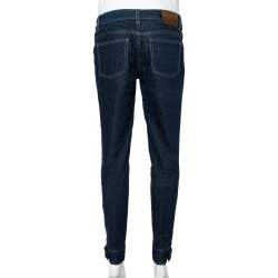 Pre Owned Gucci Dark Blue Denim Tapered Jeans S