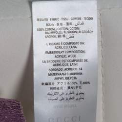 Pre Owned Gucci Metallic Pink Cotton Blind For Love Applique T-Shirt XS