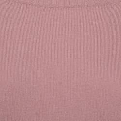 Pre Owned Gucci Pink Cashmere Round Neck Sweater L
