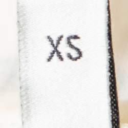 مملوكة مسبقًا فستان تي شيرت غوتشي قطن كريمي بالشعار المطبوع واسع مقاس صغير جدًا - إكس سمول