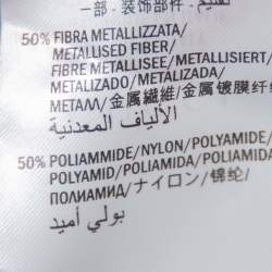 Pre Owned سويتر غوتشي أكمام قصيرة تريكو لوركس نمط شعار كحلي كبير جدا