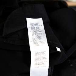 Pre Owned Gucci Black Crepe Side Stripe Detail Bootcut Trousers S