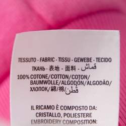 Pre Owned Gucci Pink Maison de l'Amour Bosco and Orso Printed Cotton Sweatshirt XS