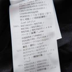 Pre Owned Gucci Black Tweed Button Front Jacket L