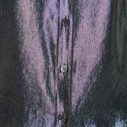 مملوكة مسبقًا Gucci Metallic Lurex Silk Button Front Shirt M