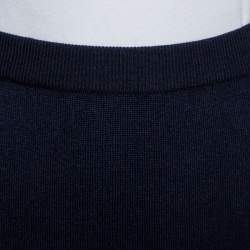 Gucci Vintage Navy blue Wool & Silk Mini Skirt S