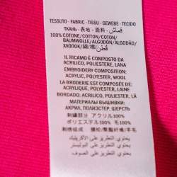 Pre Owned Gucci Pink Cotton Teddy Bear Applique Crewneck Sweatshirt S