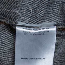 Pre Owned Gucci Navy Blue Denim Button Front Shirt S