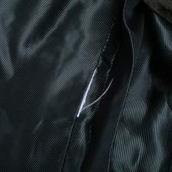 مملوكة مسبقًا Gucci Brown Logo Monogram Velvet Belted Trench Coat S