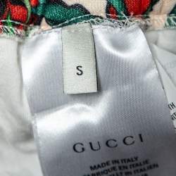 Pre Owned Gucci Multicolor Flora Printed Knit Joggers S