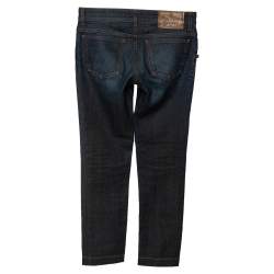 Gucci Blue Faded Effect Denim Legging Jeans S
