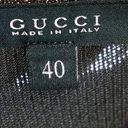 Gucci Metallic Lamé Short Sleeve Top S